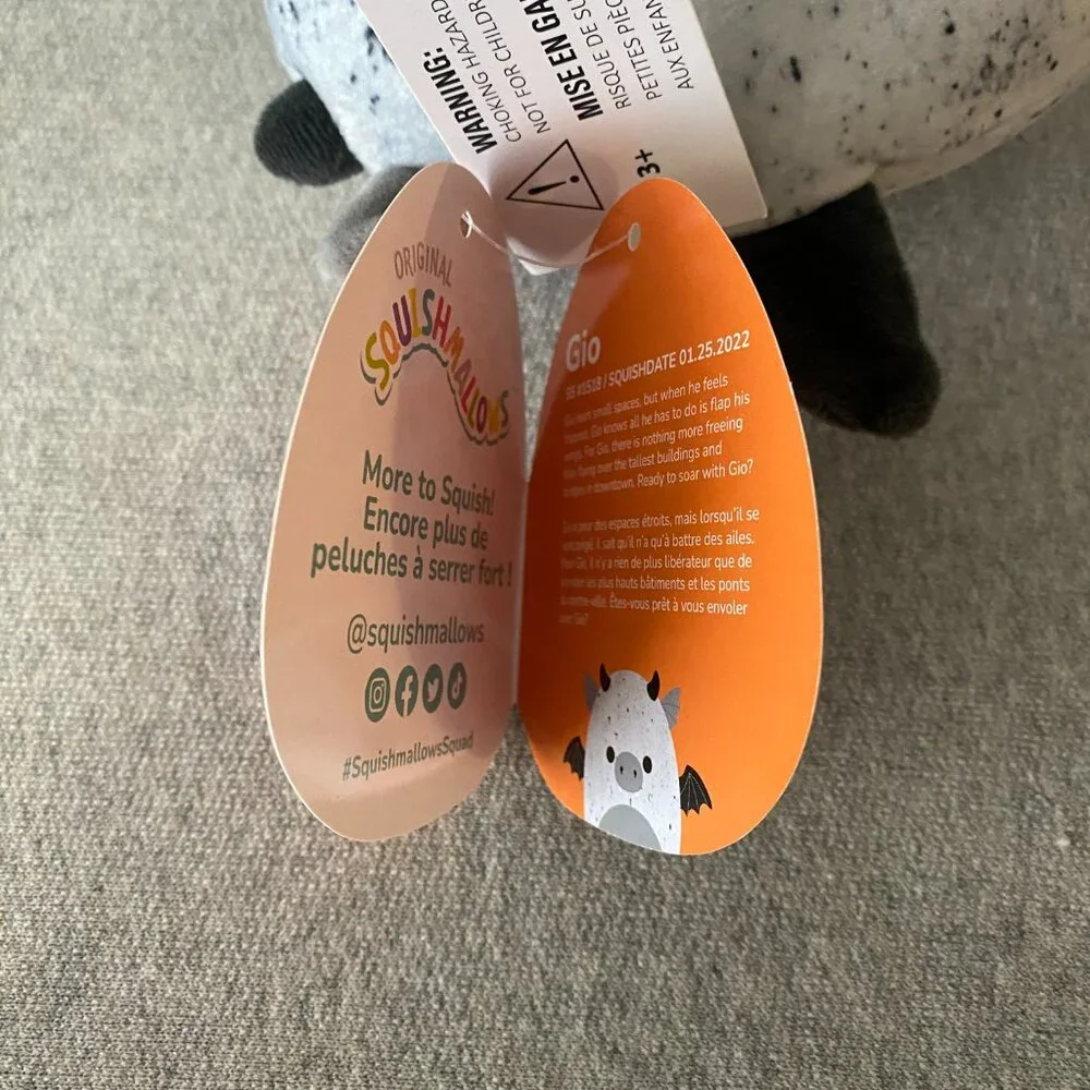 NWT Squishmallows Gio The Gargoyle 5" Halloween 2022 - Picture 10 of 11